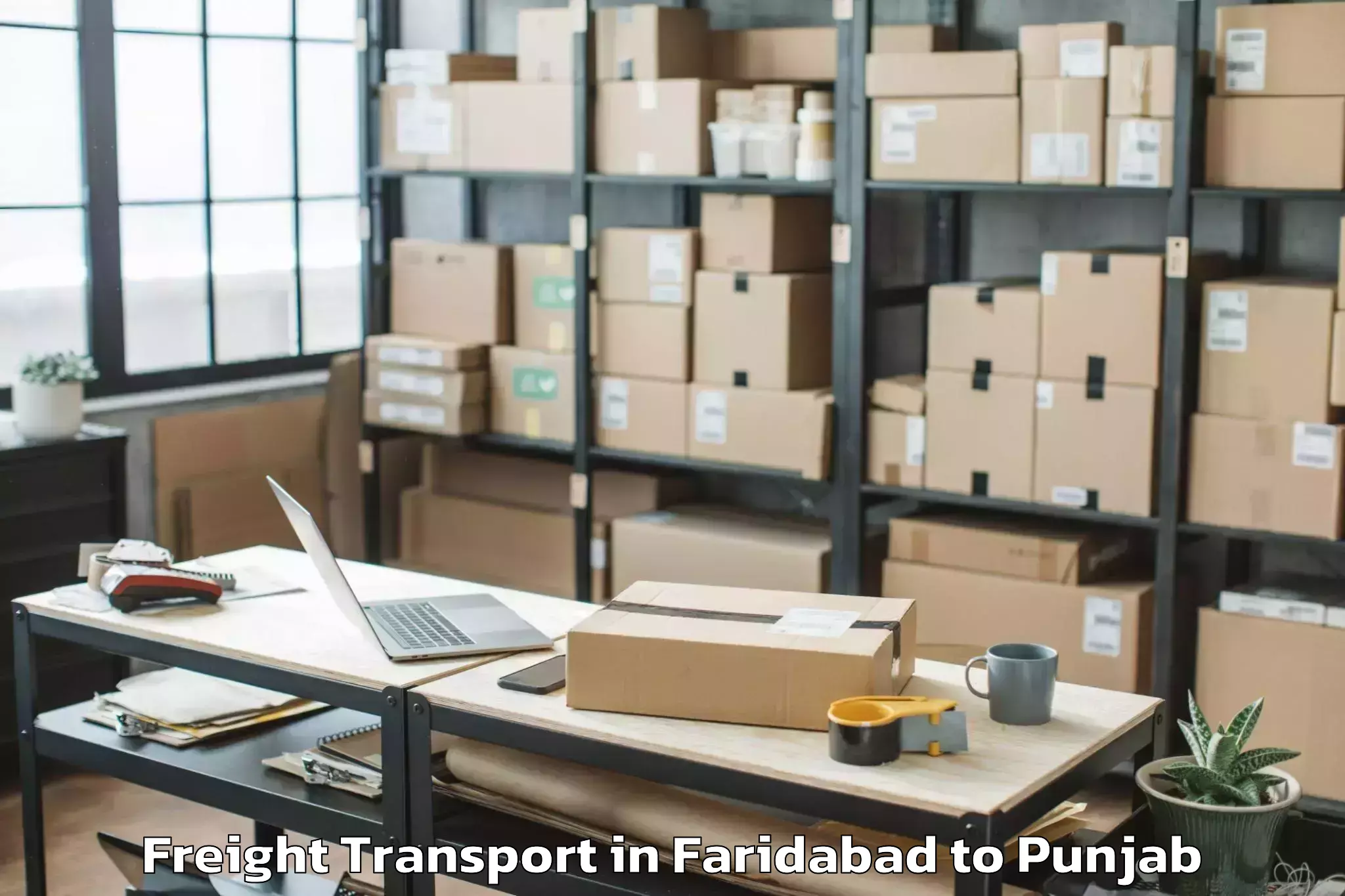 Easy Faridabad to Vr Ambarsar Mall Freight Transport Booking